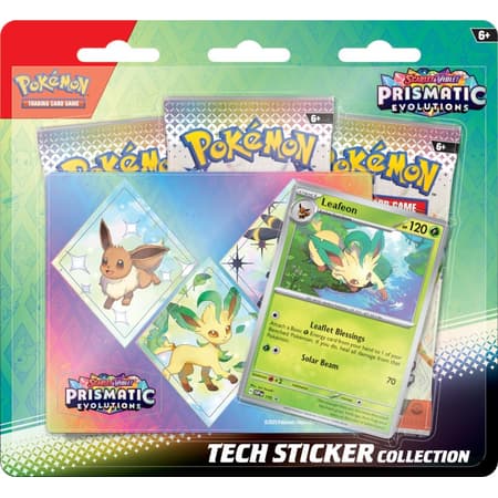 Pokémon JCC - Écarlate et Violet - Collection autocollant réajustable EV 8.5 Évolutions Prismatiques (Phyllali, Givrali ou Nymphali - 1x blister aléatoire) - FR